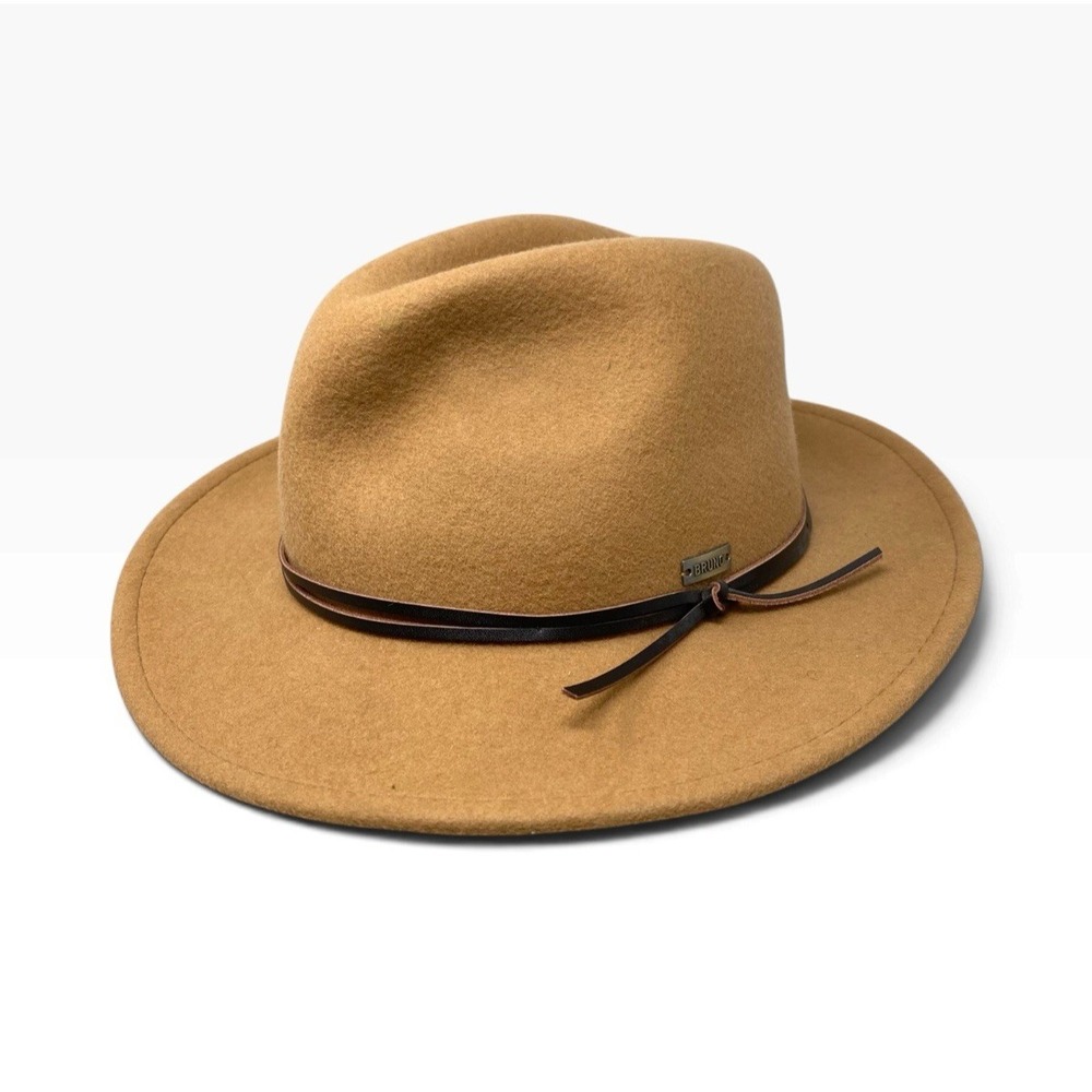 Bruno Capelo Men's Tan Australian Wool Size Medium Luxury TARIK Collection Hat